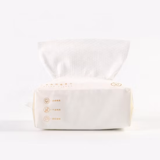 Disposable Makeup Dry Wipes Cotton Facial Tissue for Cleaning