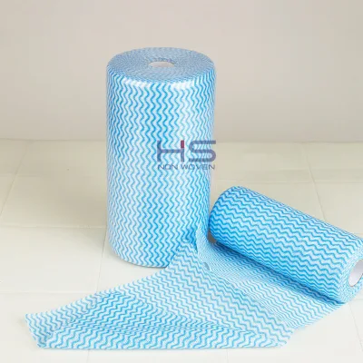 Lingettes jetables non tissées en tissu de nettoyage ménager