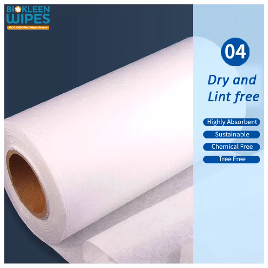 Lingettes humides et sèches jetables pour bébé en pur coton pour peau sensible de bébé