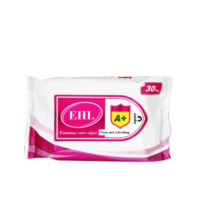 Nouveau 30 pièces/paquet biodégradable femelle vaginale propre lingettes d'hygiène