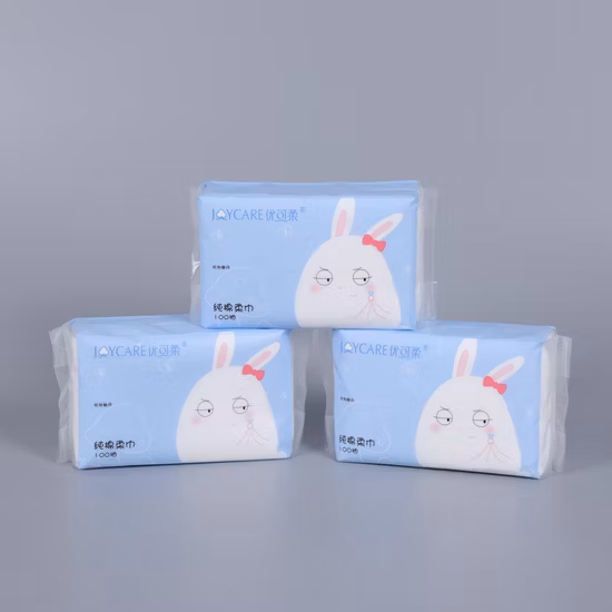 Lingettes sèches de maquillage jetables, mouchoirs en coton pour le nettoyage